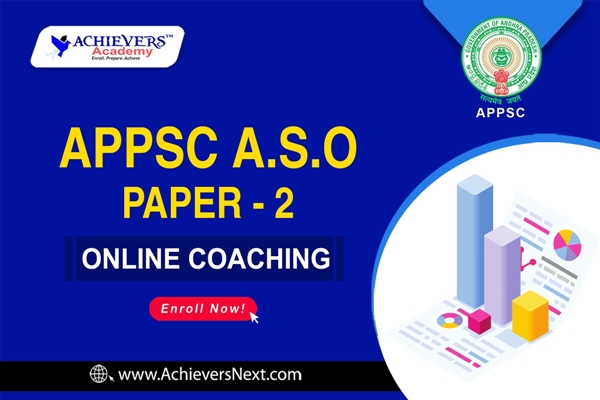 Aso Paper #1 APPSC ASO Paper 2 Online Coaching Classes 2022