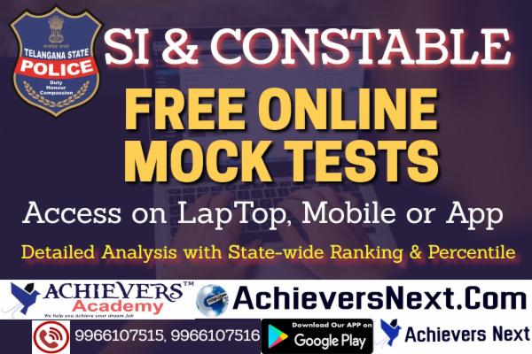 TS SI & PC FREE ONLINE MOCK TESTS